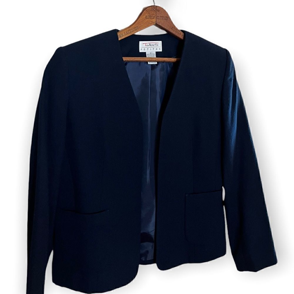 Talbots Wool Fully Lined Open Front Jacket - Picture 3 of 10